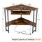 Costway Triangle Corner Computer Desk w/ Charging Station Keyboard Tray & Storage Shelf